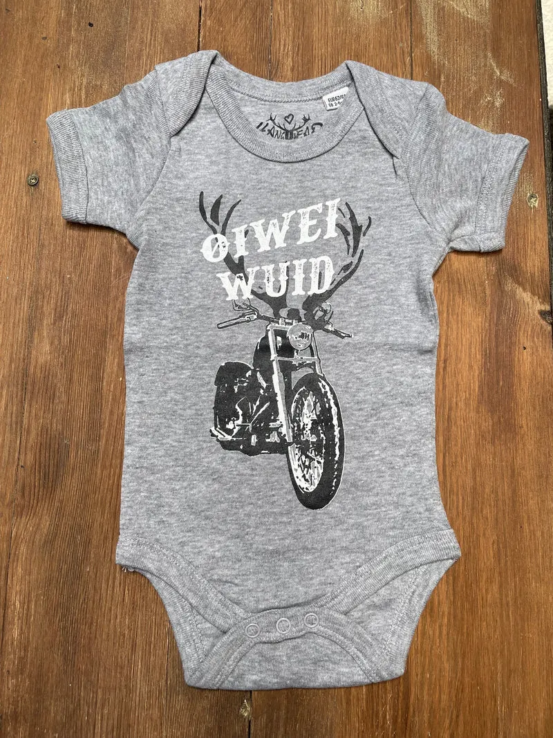 Bua Madl Babybody, HangOwear, grau, Pit, Oiwei Wuid