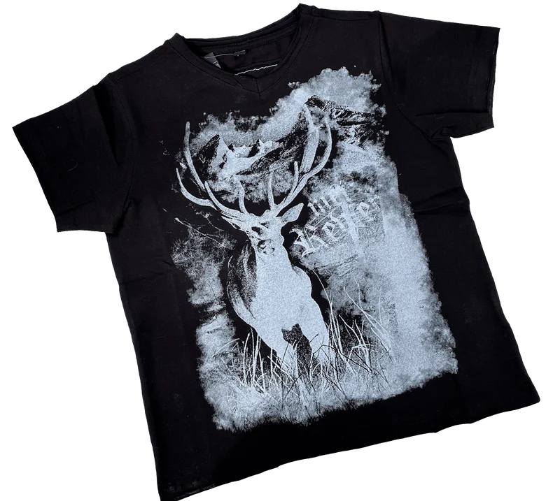 Kinder Buamshirt, HangOwear, Elton, schwarz