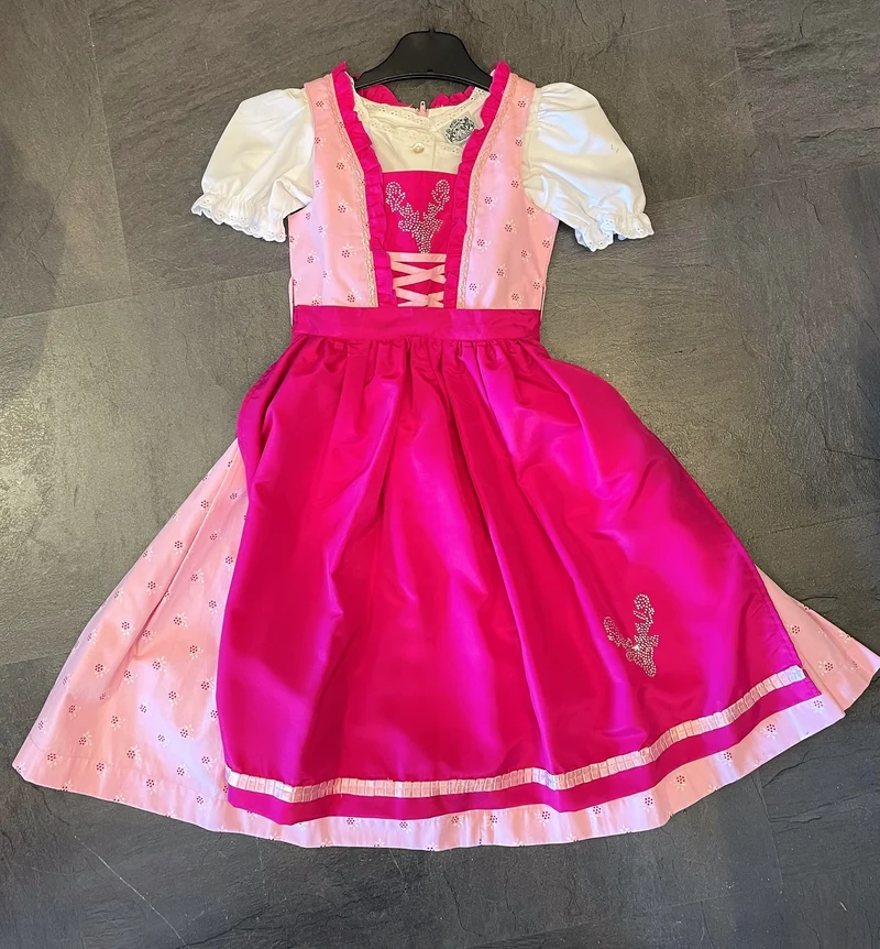 Kinderdirndl Madl, Hammerschmid, pink, rosa