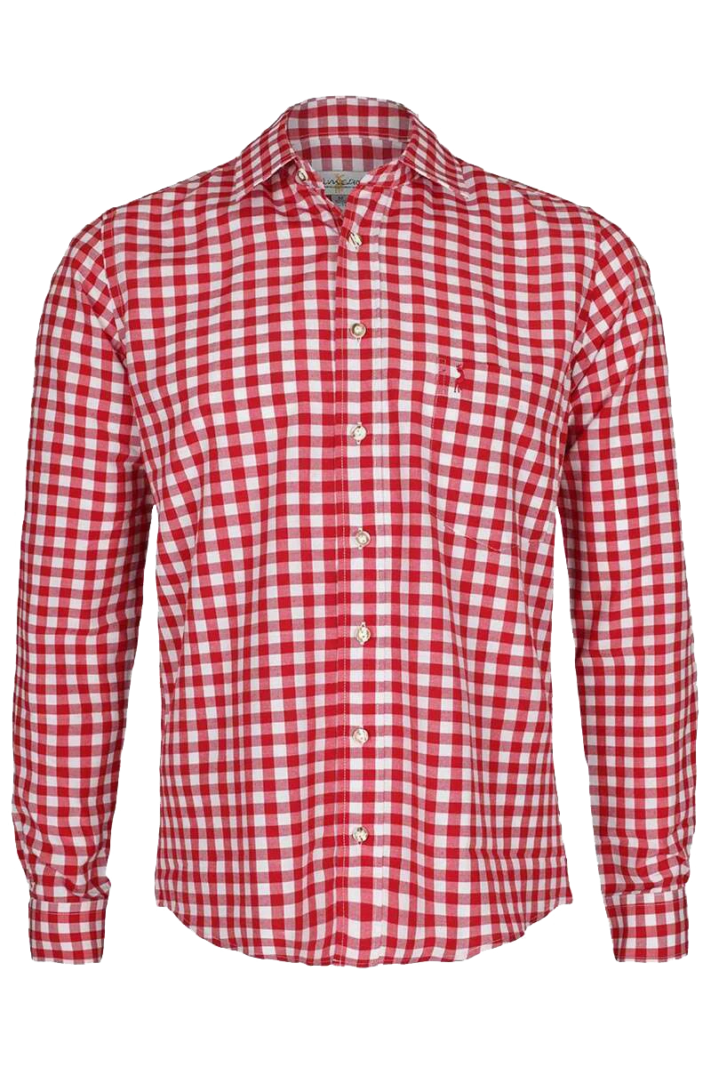 Hemd Slim-Fit Karo - rot