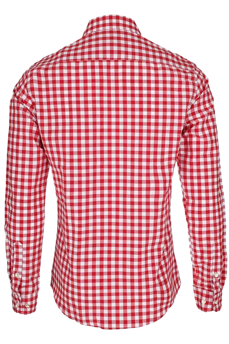 Hemd Slim-Fit Karo - rot