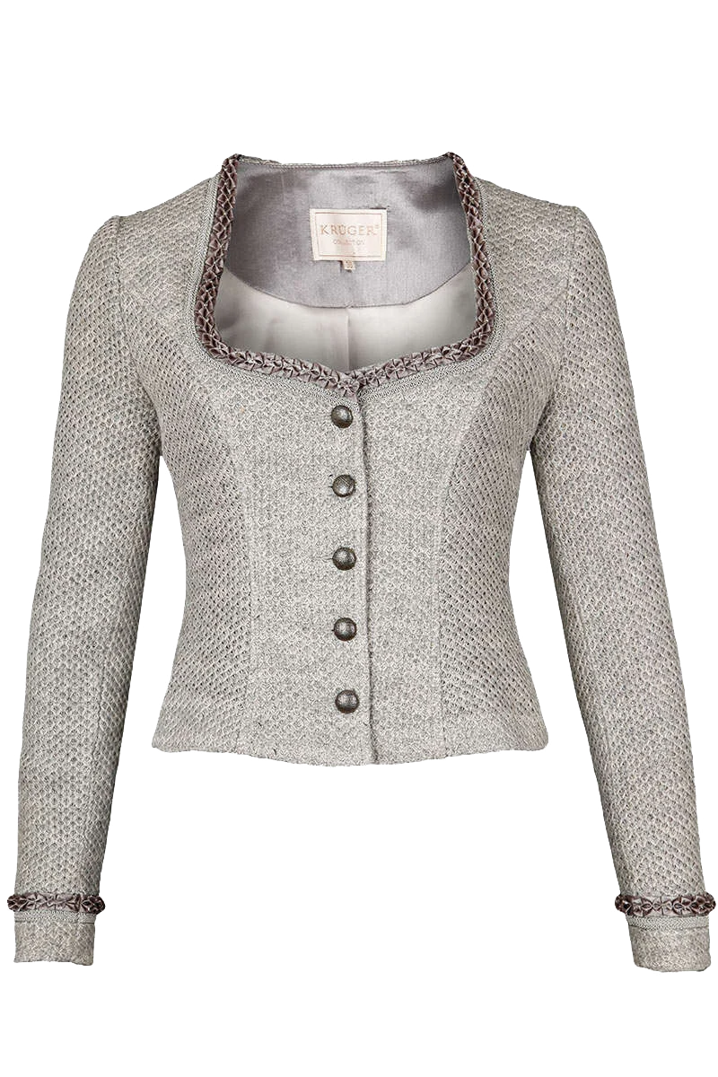 Kurze Dirndl-Jacke mit Froschgoscherlbordüre