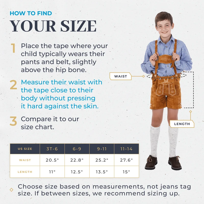 Kids Lederhosen Dark Brown