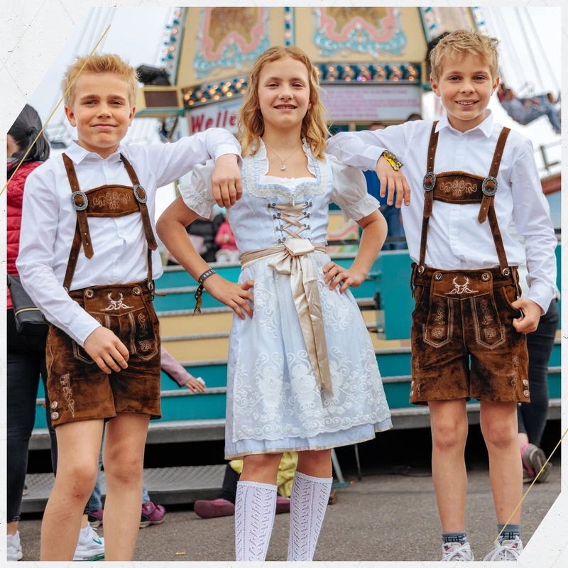 Kids Lederhosen Dark Brown