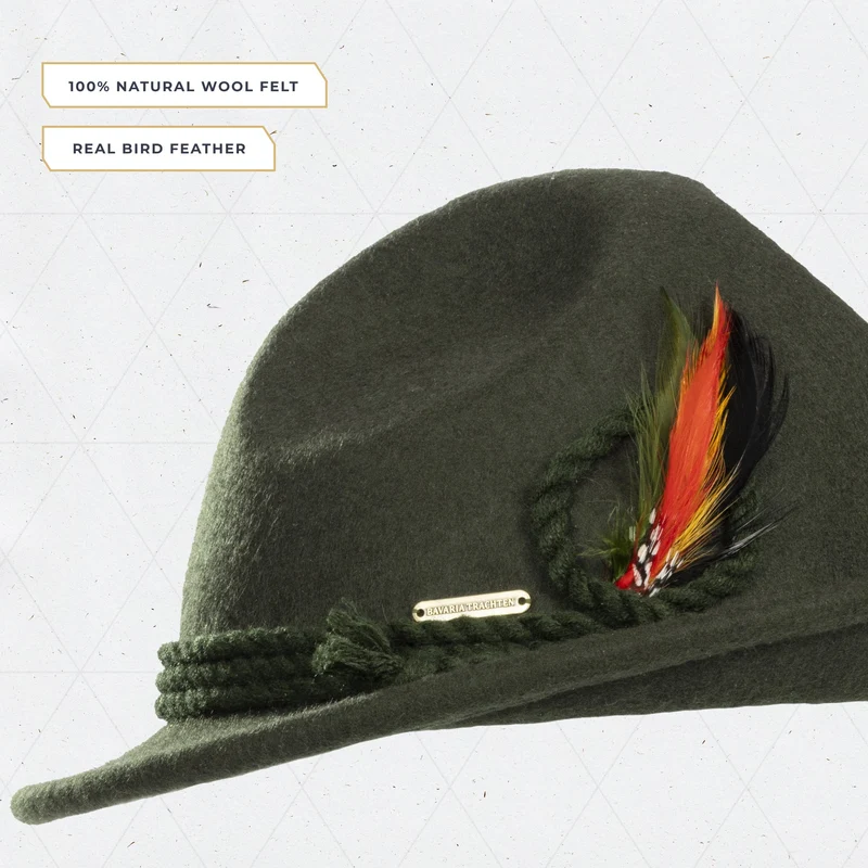 Men’s Oktoberfest Hat Felt Green