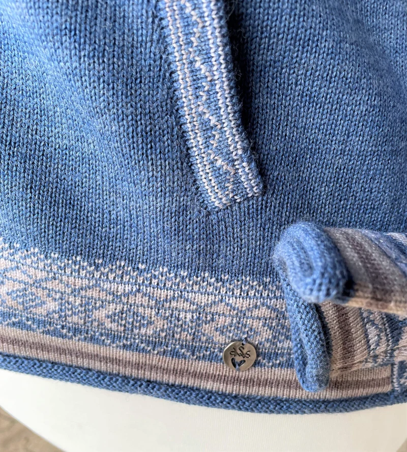 Trachten Jacke, Spieth & Wensky, Warja, Strickjacke, große Größen, blau