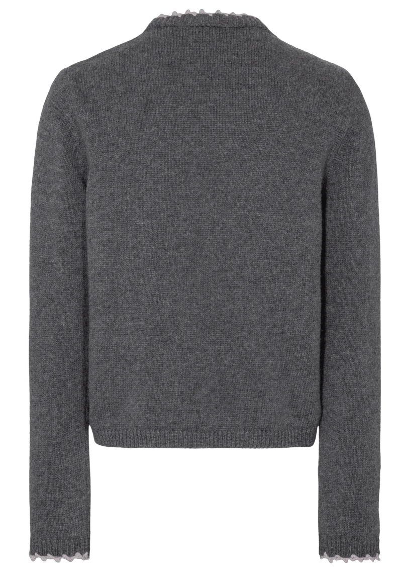 Trachten Jacke, Hangowear, Wilberta, Strickjacke, grau