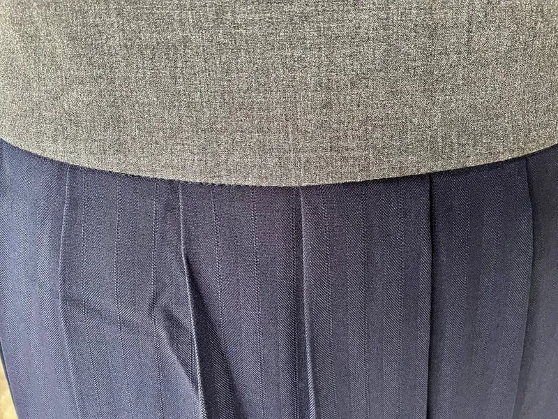 Trachten Rock Midi 60 cm, Wilke, dunkelblau grau, Spieth & Wensky