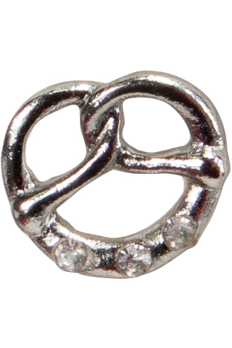 Damen Brezen-Ohrringe - silber