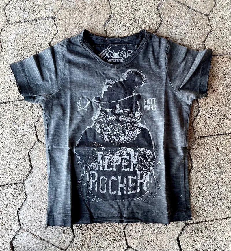 Kinder Buamshirt, HangOwear, Jimmy, grau