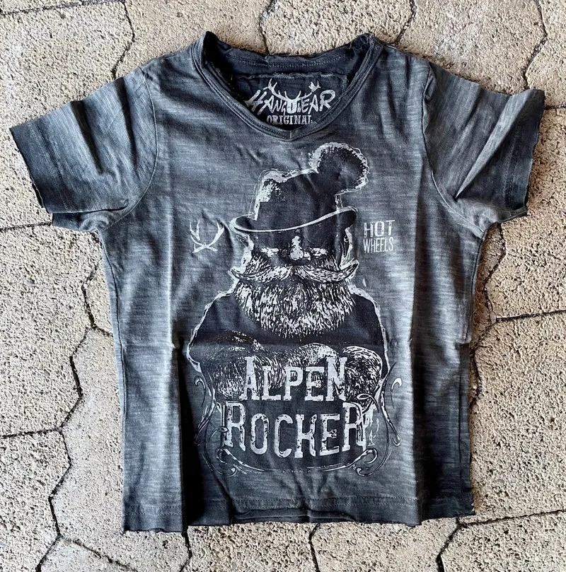 Kinder Buamshirt, HangOwear, Jimmy, grau