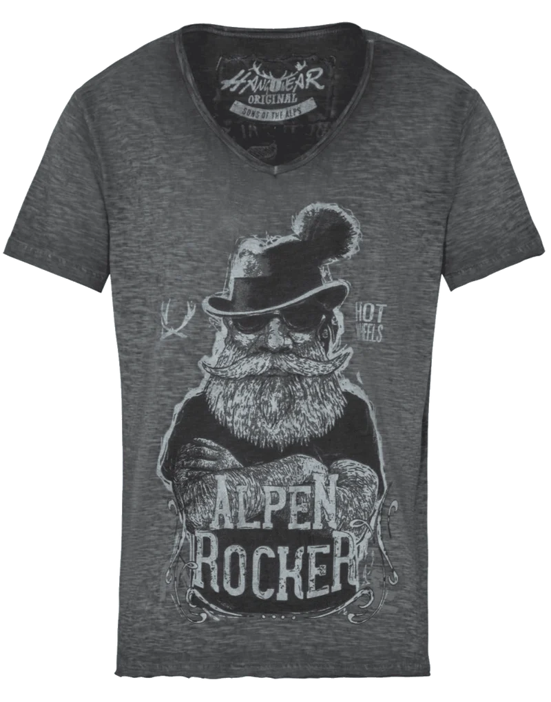 Herrenshirt, Trachten Shirt, HangOwear, Jimmy, grau