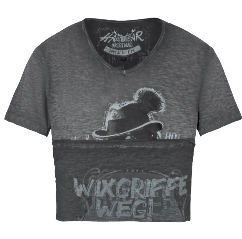 Herrenshirt, Trachten Shirt, HangOwear, Jimmy, grau