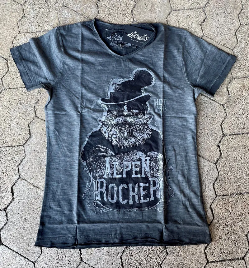 Herrenshirt, Trachten Shirt, HangOwear, Jimmy, grau