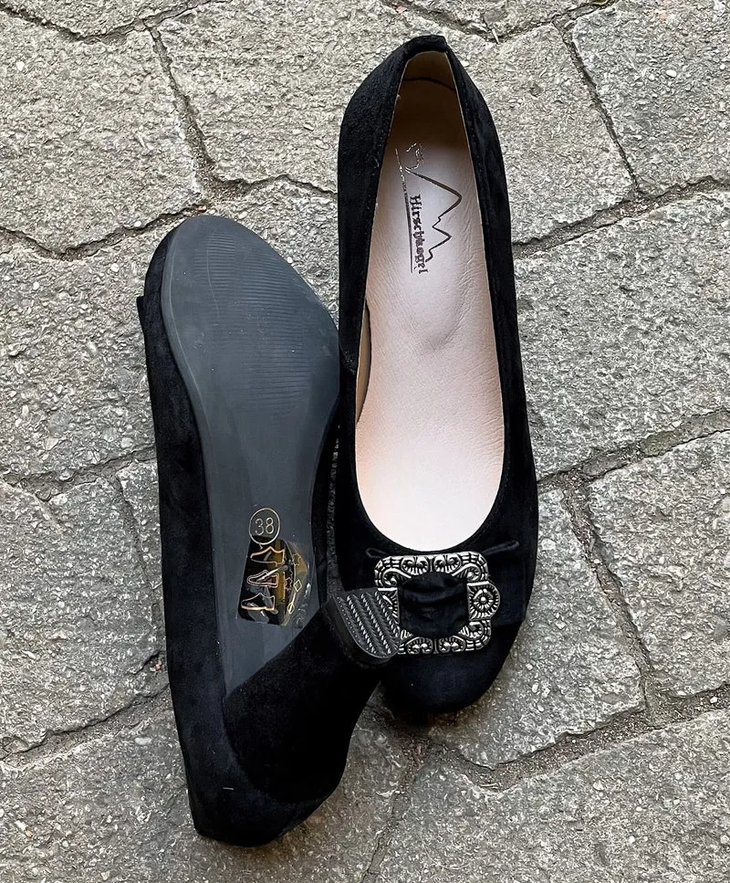 Pumps, Trachtenschuhe, Hirschkogel schwarz, Spange