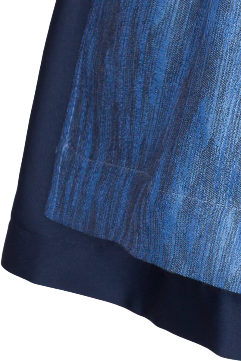 Mädchen Kinderdirndl mit Samtoberteil - blau