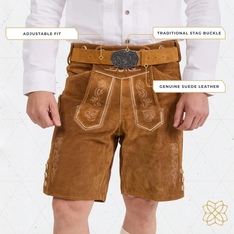 Lederhosen Belt Light Brown