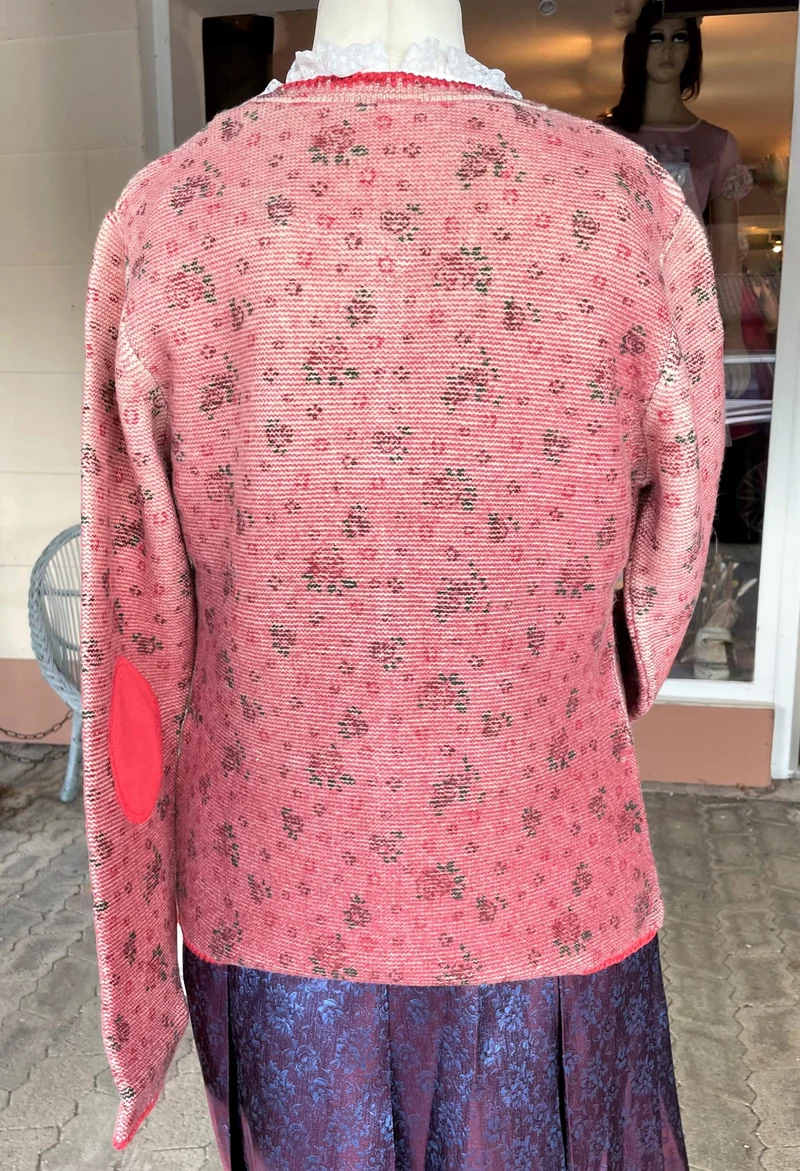 Trachten Jacke, Spieth & Wensky, Katjuscha Strickjacke Rot apricot