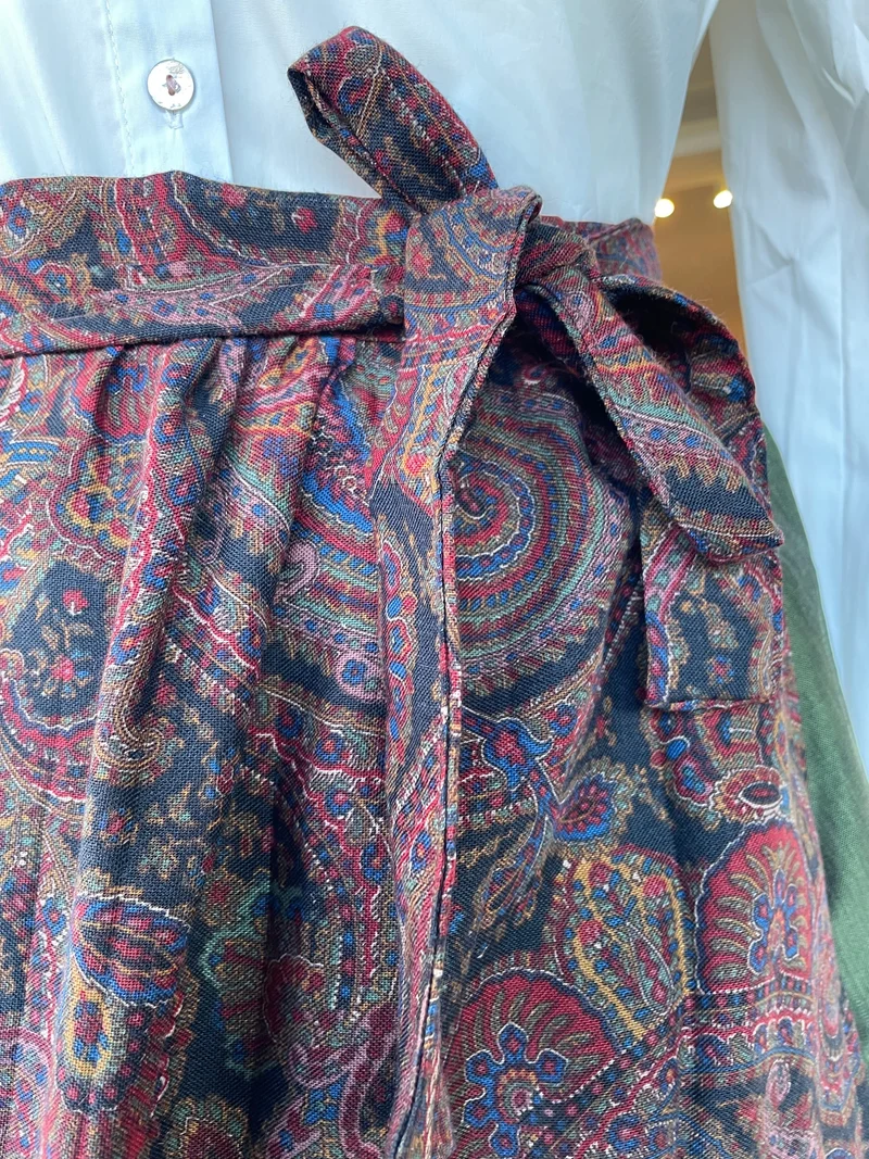 Dirndlschürze, Schürze, Paisley für 60 65 cm, Gr. 2