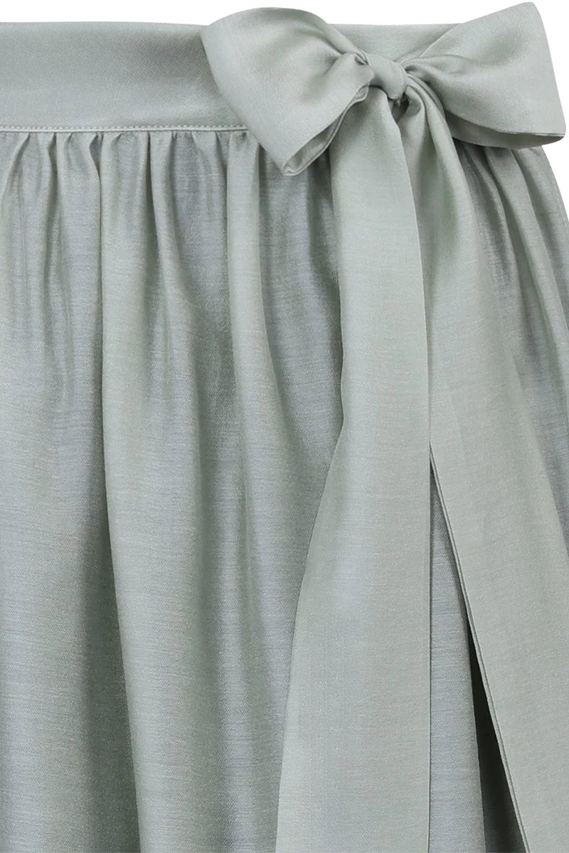 Mittellange Dirndlschürze 70cm- jadegrün