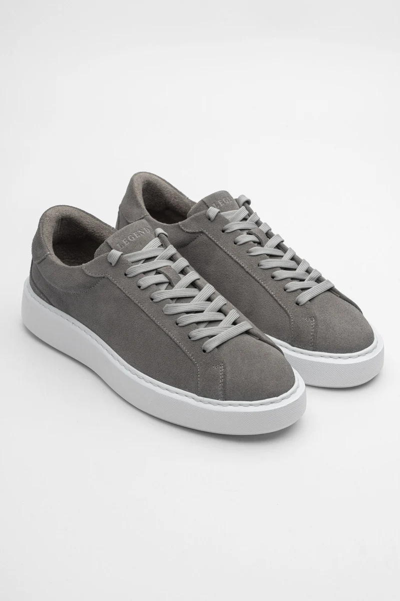 SUEDE TRAINER - DARK GREY