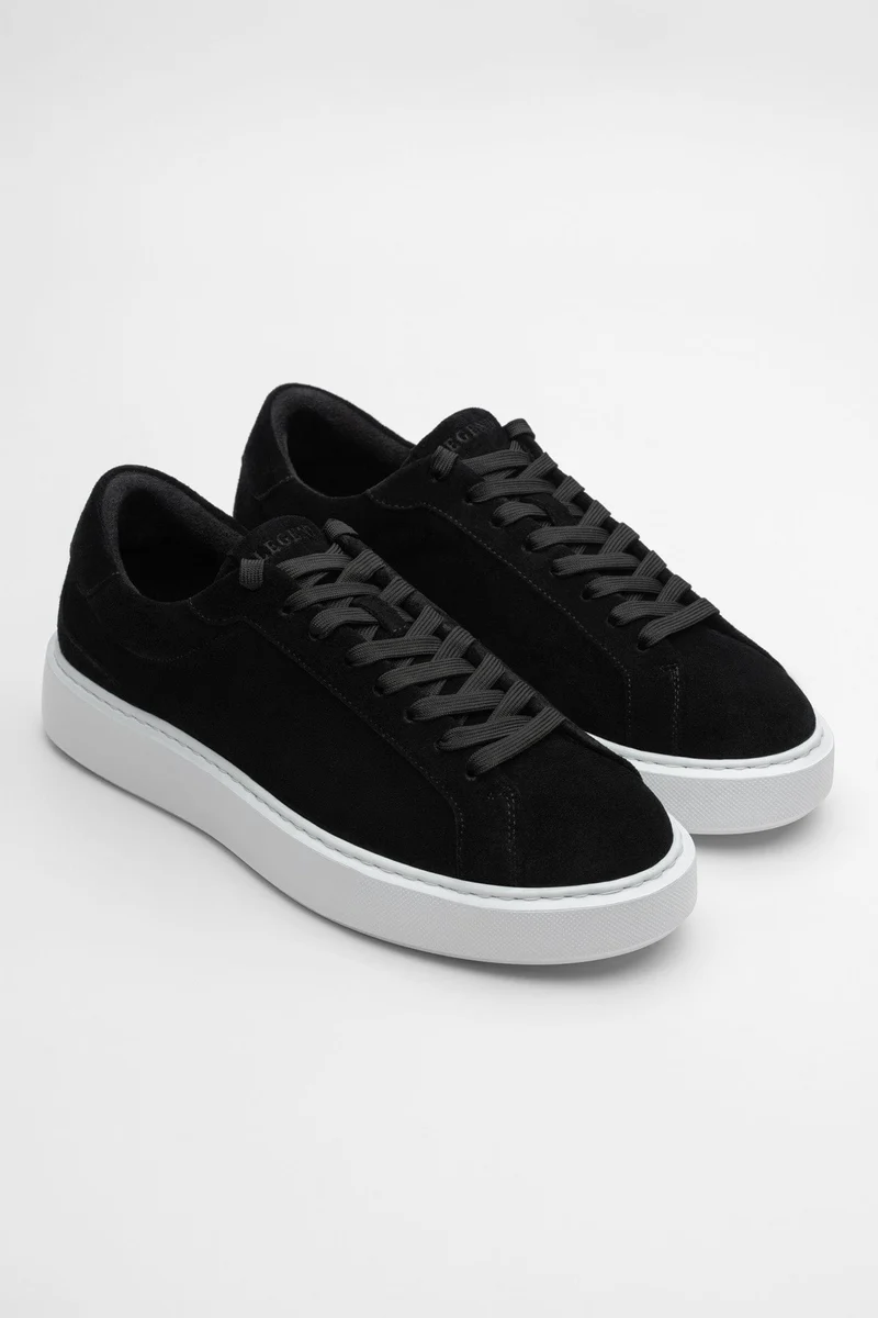 SUEDE TRAINER - BLACK