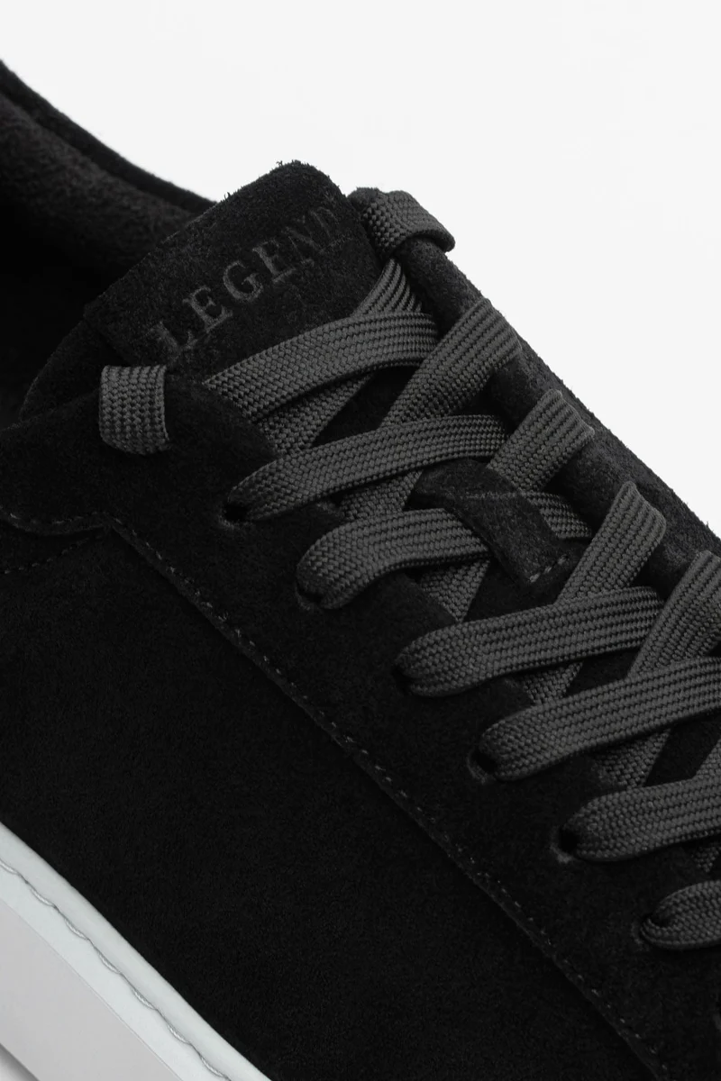SUEDE TRAINER - BLACK