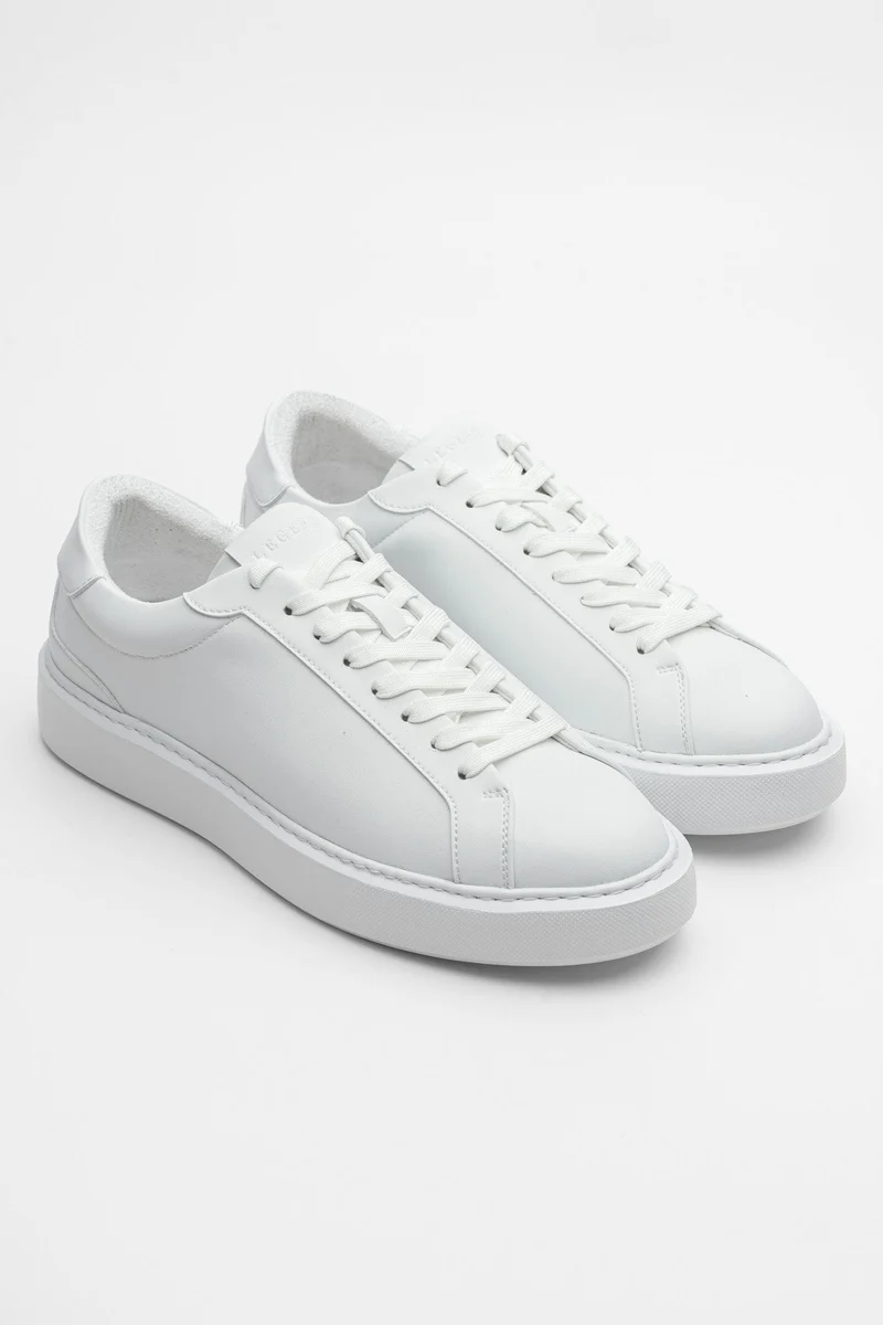 LEATHER TRAINER - WHITE