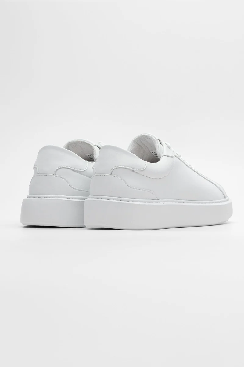 LEATHER TRAINER - WHITE