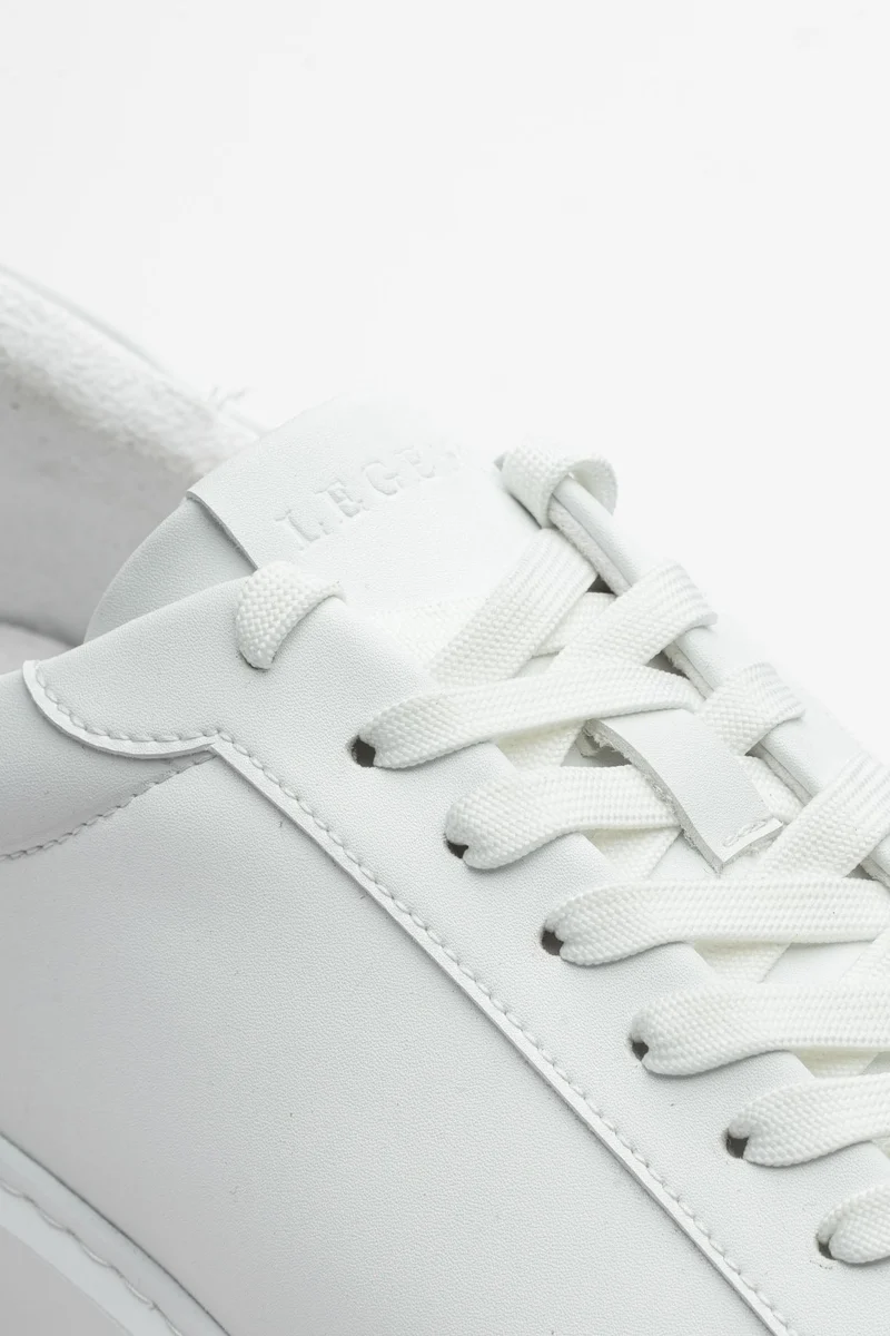 LEATHER TRAINER - WHITE