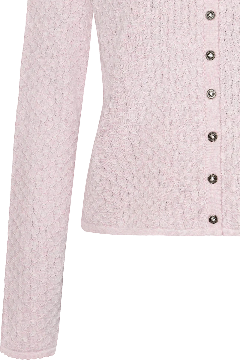Dirndljacke kurz mit Wabenmuster - rose