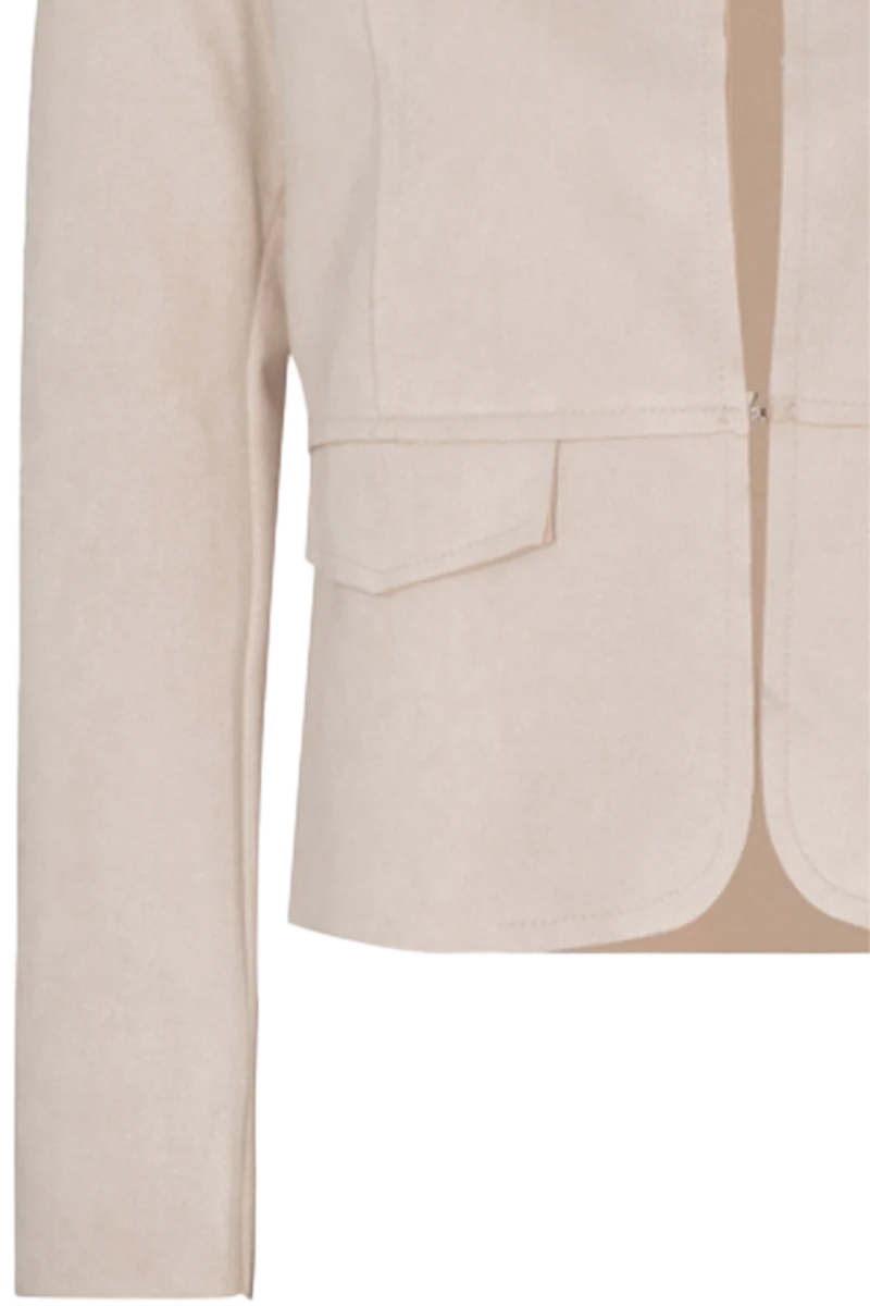 Damen Trachtenjacke in Samtoptik - beige