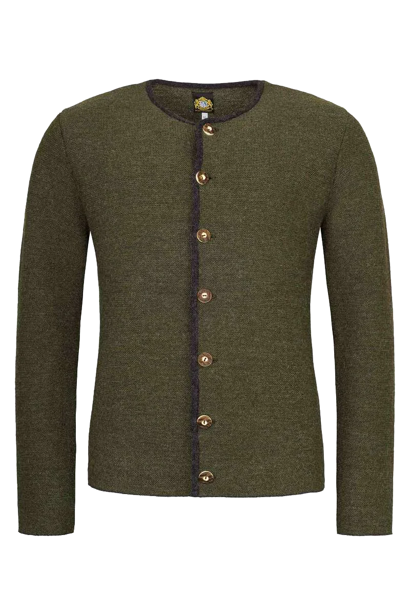 Herren Strick-Janker - oliv