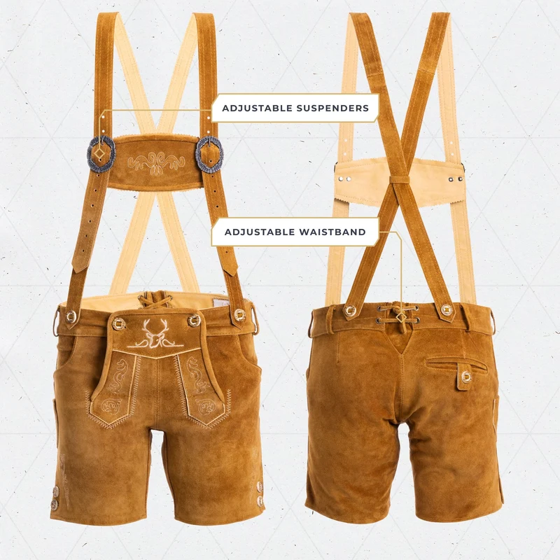 Women’s Lederhosen Short Pants Light Brown