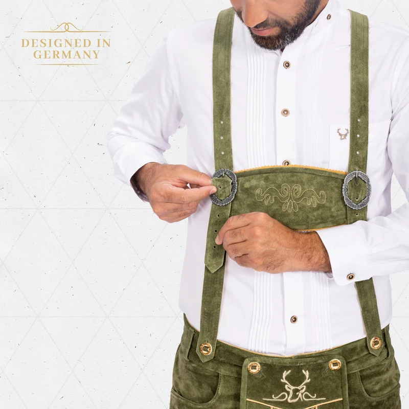 Lederhosen Men Short Green