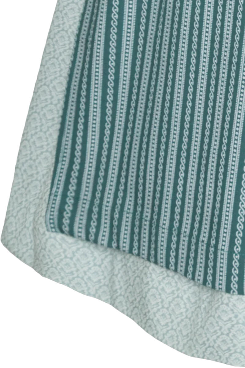 Dirndl aus reiner Baumwolle in Midilänge 70cm - türkis