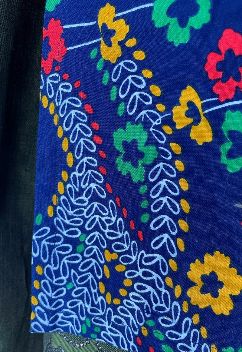 Dirndlschürze, Schürze, Retro, dunkelblau für 55 60 cm, Gr. 2