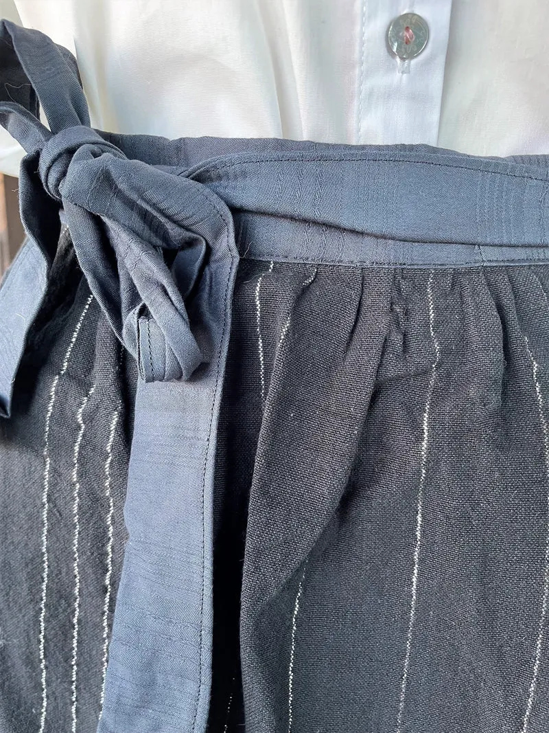 Dirndlschürze, Schürze, schwarz gestreift Mini für 55 cm, Gr. 2