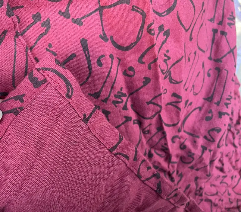Dirndlschürze, Schürze, bordeaux, burgund, Midi für 70 cm, Gr. 2
