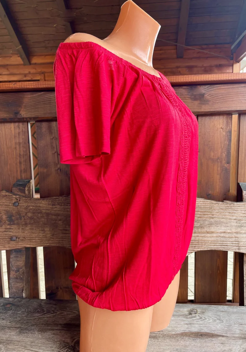 Trachtenshirt, HangOwear, Johanna, rot, Carmen