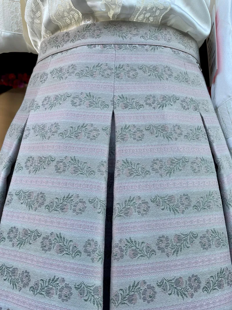 Trachten Rock Midi 60 cm, Toska, beige, rosa, Spieth & Wensky