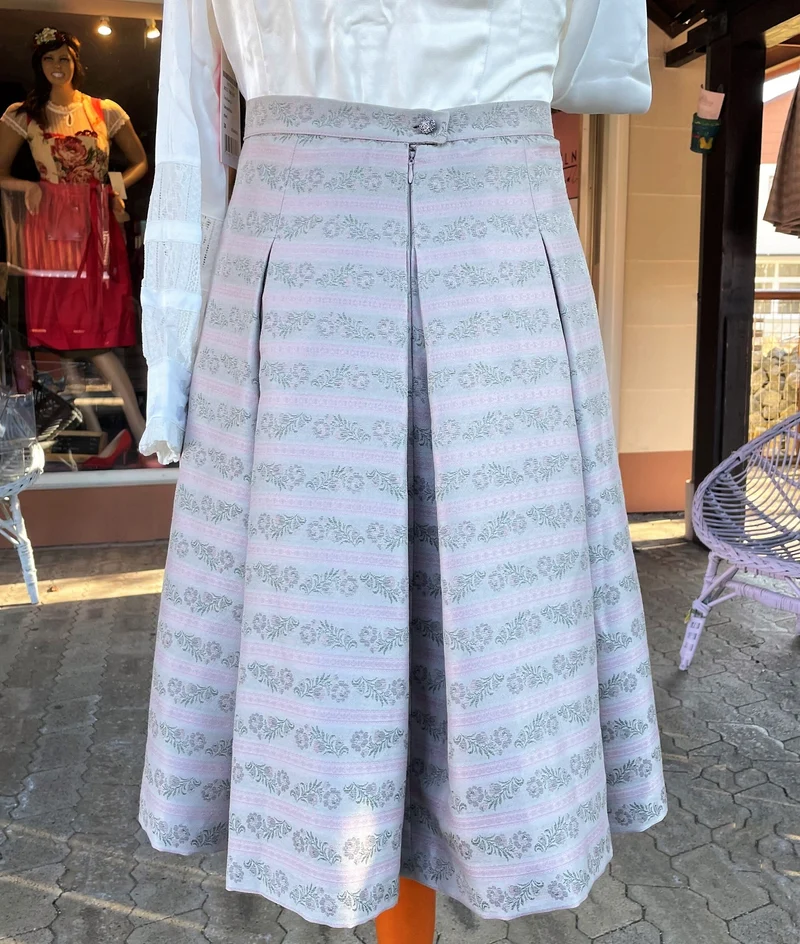 Trachten Rock Midi 60 cm, Toska, beige, rosa, Spieth & Wensky