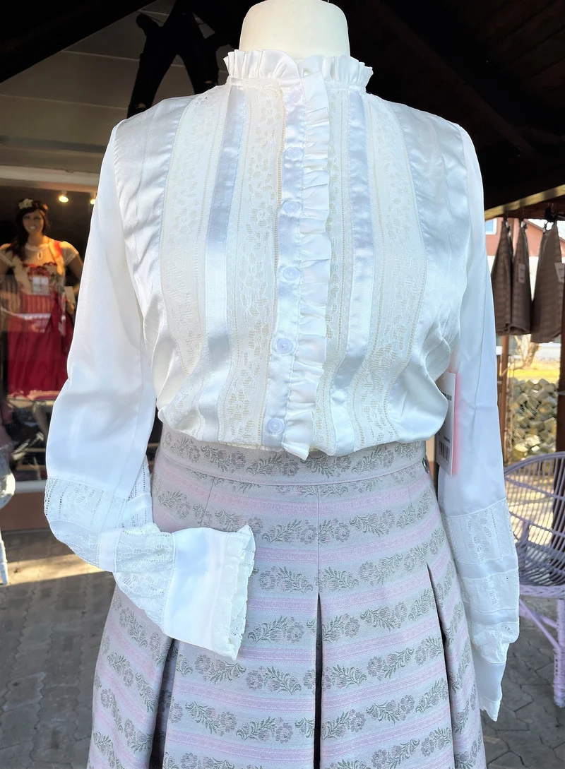 Trachtenbluse, Spieth & Wensky, langarm, Tivoli, offwhite