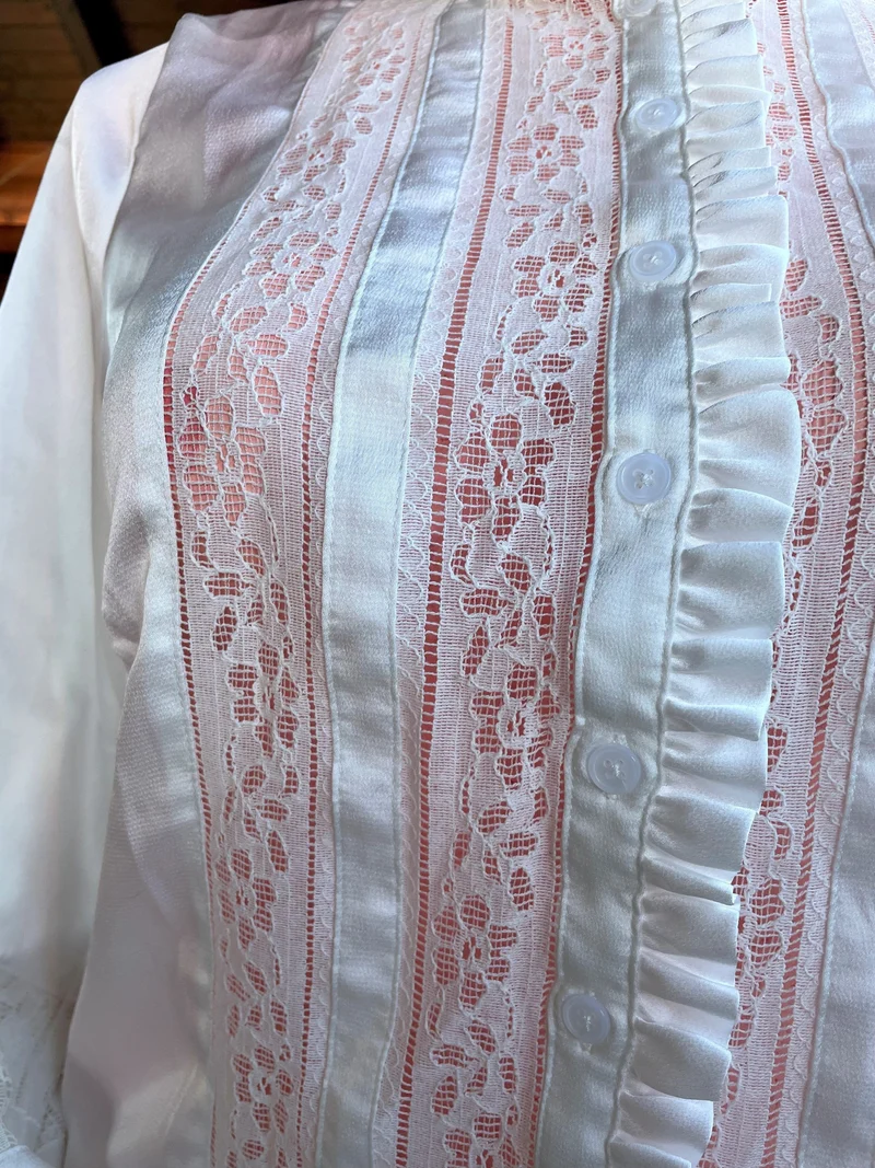 Trachtenbluse, Spieth & Wensky, langarm, Tivoli, offwhite