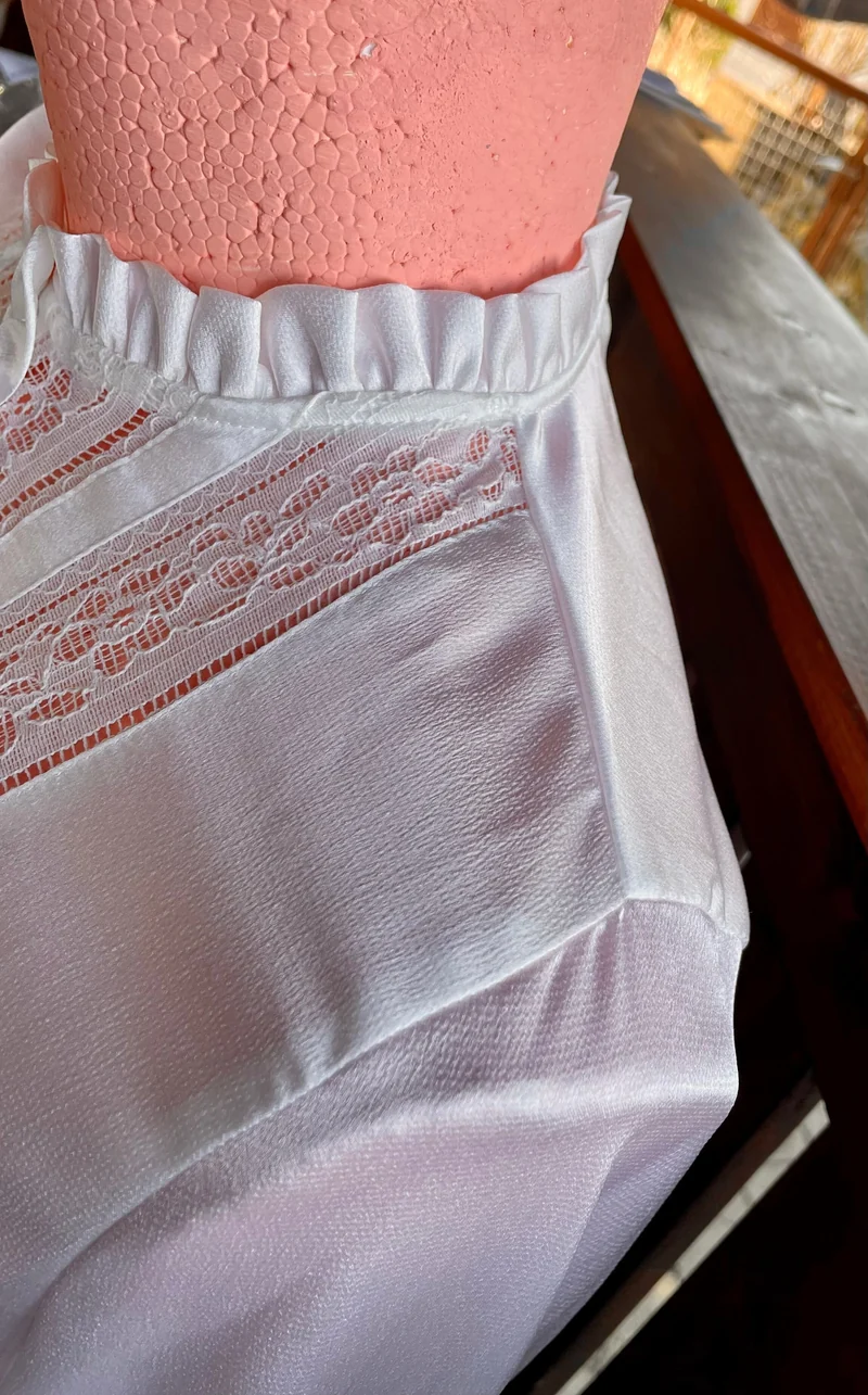 Trachtenbluse, Spieth & Wensky, langarm, Tivoli, offwhite