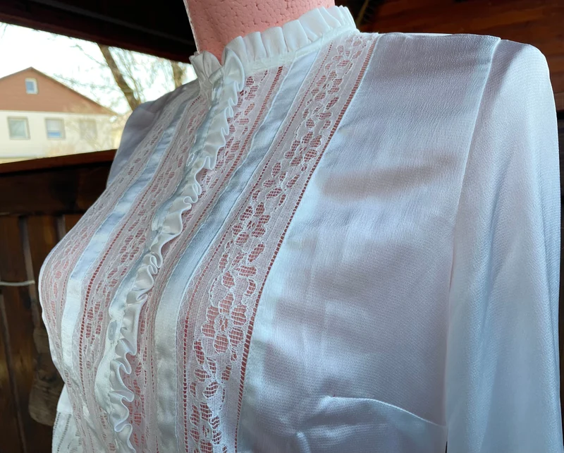 Trachtenbluse, Spieth & Wensky, langarm, Tivoli, offwhite