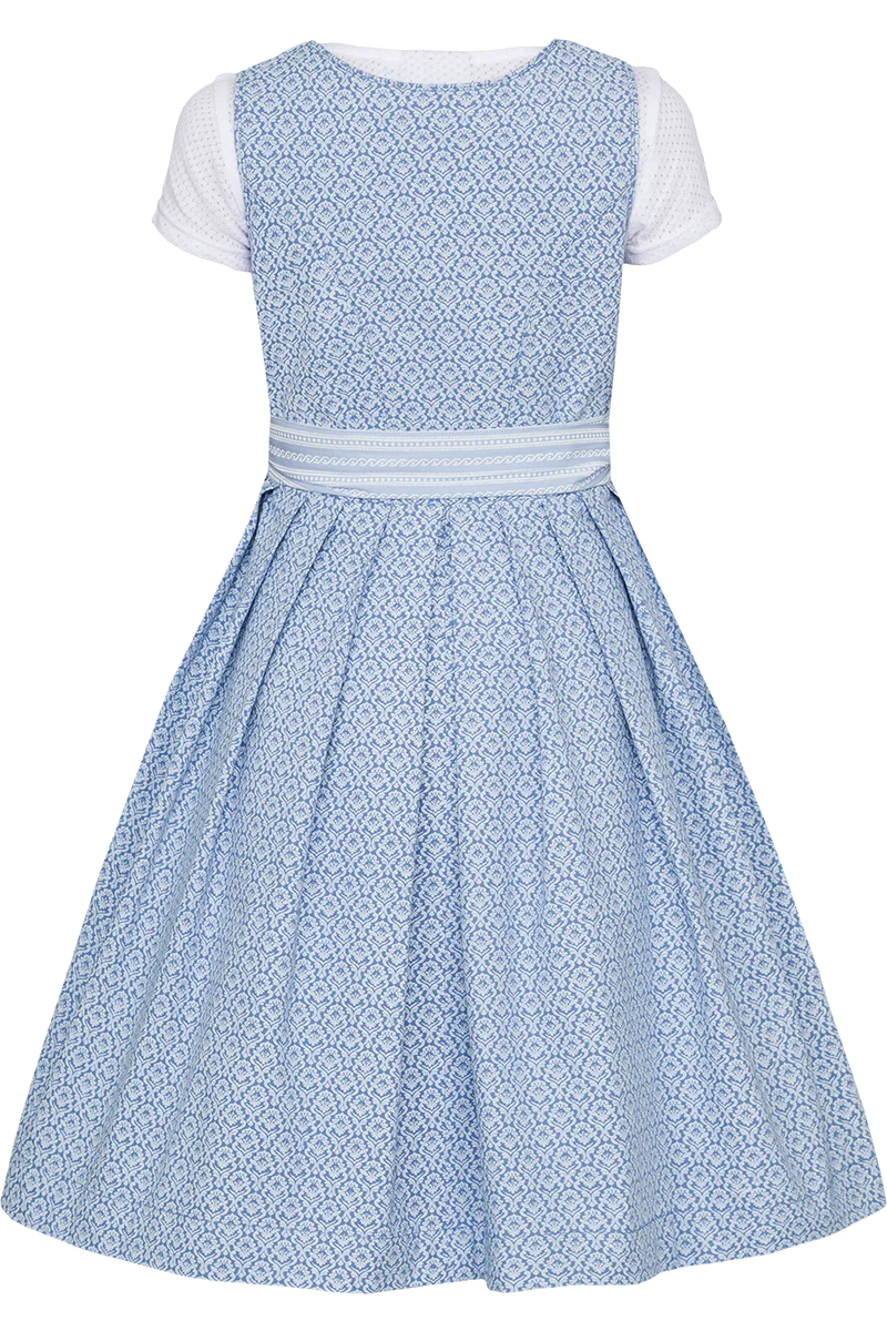 Mädchen Dirndl mit Bluse - hellblau