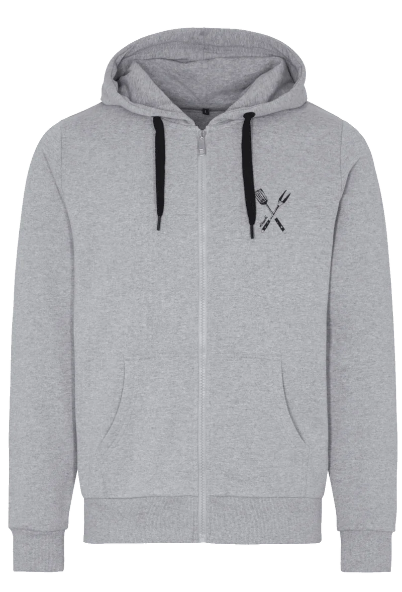 Herrenjacke, Sweat Hoodie HangOwear, Glutsbrüder grau