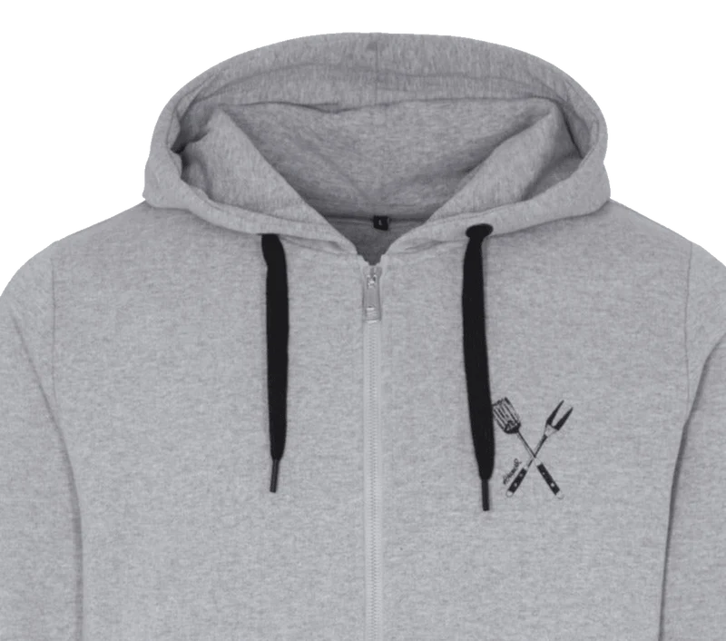 Herrenjacke, Sweat Hoodie HangOwear, Glutsbrüder grau