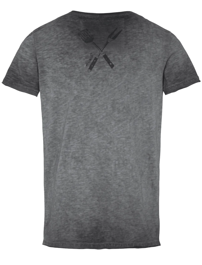 Herrenshirt, Trachten Shirt, HangOwear, Glutsbrüder grau, Gr. 3XL